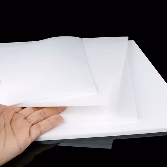 Hochtemperaturbeständige 100 % reine weiche PTFE-Folie/-Folie aus Polyethylen, Dicke